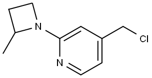 4-(chloromethyl)-2-(2-methylazetidin-1-yl)pyridine Structure