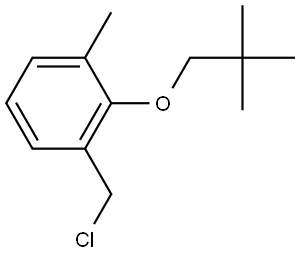 1-(Chloromethyl)-2-(2,2-dimethylpropoxy)-3-methylbenzene Structure