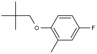 1-(2,2-Dimethylpropoxy)-4-fluoro-2-methylbenzene Structure