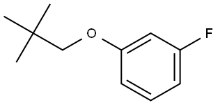 1-(2,2-Dimethylpropoxy)-3-fluorobenzene Structure