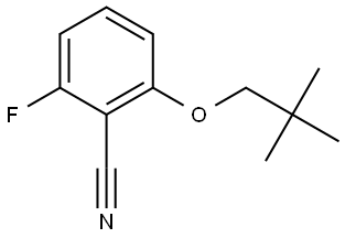 2-(2,2-Dimethylpropoxy)-6-fluorobenzonitrile Structure