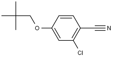 2-Chloro-4-(2,2-dimethylpropoxy)benzonitrile Structure