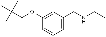 3-(2,2-Dimethylpropoxy)-N-ethylbenzenemethanamine Structure