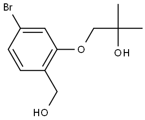 4-Bromo-2-(2-hydroxy-2-methylpropoxy)benzenemethanol Structure