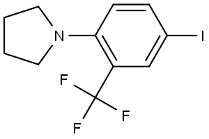 1-(4-iodo-2-(trifluoromethyl)phenyl)pyrrolidine Structure