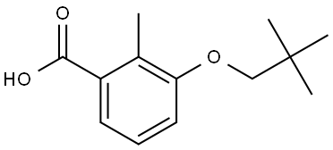 3-(2,2-Dimethylpropoxy)-2-methylbenzoic acid Structure