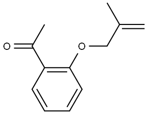 1-[2-[(2-Methyl-2-propen-1-yl)oxy]phenyl]ethanone Structure