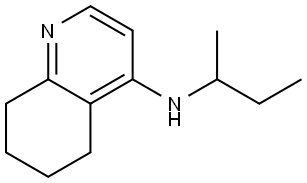 5,6,7,8-Tetrahydro-N-(1-methylpropyl)-4-quinolinamine Structure