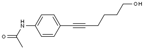 N-(4-(6-Hydroxyhex-1-yn-1-yl)phenyl)acetamideê Structure