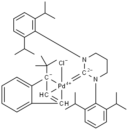 C41H55ClN2Pd Structure