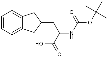 a-(Boc-amino)-2,3-dihydro-1H-indene-2-propanoic acid Structure