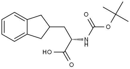 (S)-a-(Boc-amino)-2,3-dihydro-1H-indene-2-propanoic acid Structure