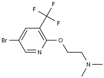 2-[[5-Bromo-3-(trifluoromethyl)-2-pyridinyl]oxy]-N,N-dimethylethanamine Structure