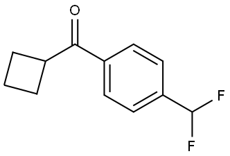 Cyclobutyl[4-(difluoromethyl)phenyl]methanone Structure