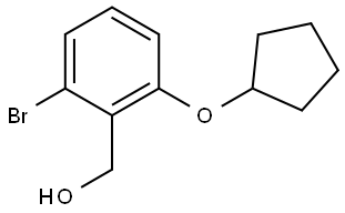 2-Bromo-6-(cyclopentyloxy)benzenemethanol Structure