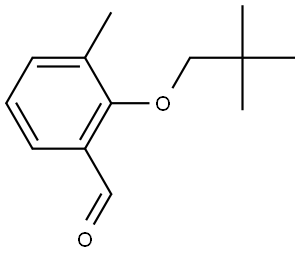 2-(2,2-Dimethylpropoxy)-3-methylbenzaldehyde 구조식 이미지