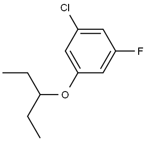 1-Chloro-3-(1-ethylpropoxy)-5-fluorobenzene Structure