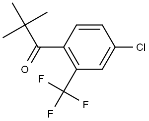 1-[4-Chloro-2-(trifluoromethyl)phenyl]-2,2-dimethyl-1-propanone Structure