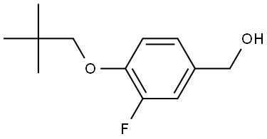 4-(2,2-Dimethylpropoxy)-3-fluorobenzenemethanol Structure