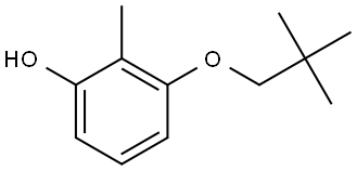 3-(2,2-Dimethylpropoxy)-2-methylphenol Structure