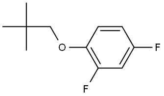 1-(2,2-Dimethylpropoxy)-2,4-difluorobenzene Structure