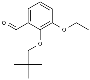 2-(2,2-Dimethylpropoxy)-3-ethoxybenzaldehyde Structure