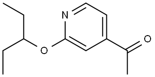 1-[2-(1-Ethylpropoxy)-4-pyridinyl]ethanone Structure