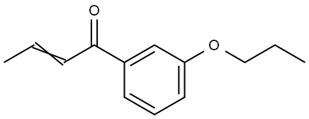 1-(3-Propoxyphenyl)-2-buten-1-one Structure