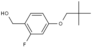 4-(2,2-Dimethylpropoxy)-2-fluorobenzenemethanol Structure