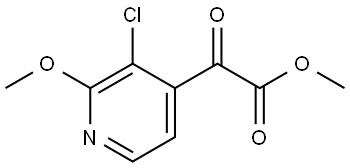 Methyl 3-chloro-2-methoxy-α-oxo-4-pyridineacetate Structure