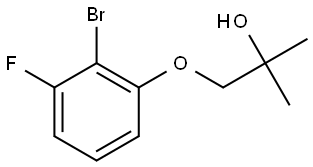 1-(2-Bromo-3-fluorophenoxy)-2-methyl-2-propanol Structure