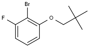 2-Bromo-1-(2,2-dimethylpropoxy)-3-fluorobenzene Structure