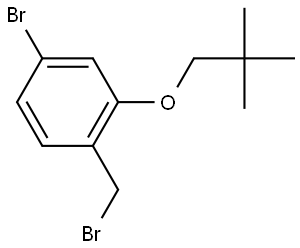 4-Bromo-1-(bromomethyl)-2-(2,2-dimethylpropoxy)benzene Structure