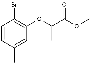 Methyl 2-(2-bromo-5-methylphenoxy)propanoate Structure