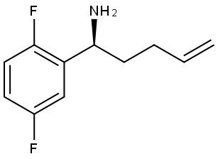 (S)-1-(2,5-Difluorophenyl)pent-4-en-1-amine Structure