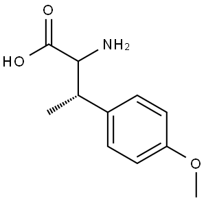 (3S)-2-amino-3-(4-methoxyphenyl)butanoic acid Structure