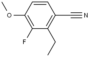 2-Ethyl-3-fluoro-4-methoxybenzonitrile Structure