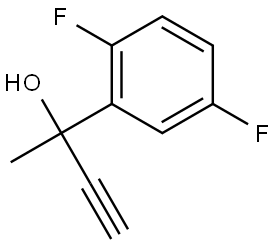 α-Ethynyl-2,5-difluoro-α-methylbenzenemethanol Structure