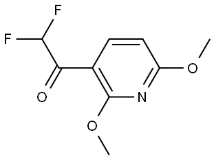 1-(2,6-dimethoxypyridin-3-yl)-2,2-difluoroethanone Structure