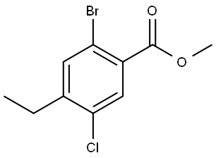 Methyl 2-bromo-5-chloro-4-ethylbenzoate Structure