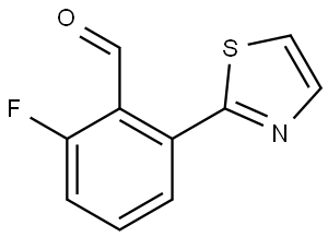 2-fluoro-6-(thiazol-2-yl)benzaldehyde 구조식 이미지