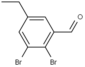 2,3-Dibromo-5-ethylbenzaldehyde Structure