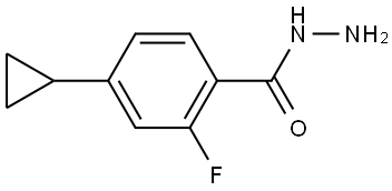 4-Cyclopropyl-2-fluorobenzoic acid hydrazide 구조식 이미지