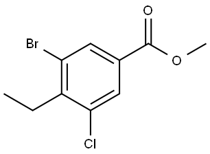 Methyl 3-bromo-5-chloro-4-ethylbenzoate Structure