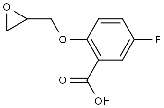 5-fluoro-2-(oxiran-2-ylmethoxy)benzoic acid Structure