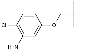 2-Chloro-5-(2,2-dimethylpropoxy)benzenamine Structure