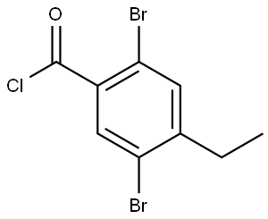 2,5-Dibromo-4-ethylbenzoyl chloride 구조식 이미지