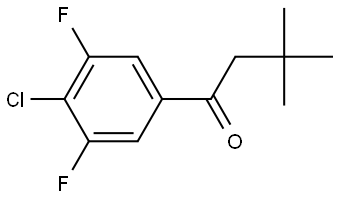 1-(4-Chloro-3,5-difluorophenyl)-3,3-dimethyl-1-butanone Structure