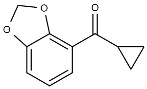 benzo[d][1,3]dioxol-4-yl(cyclopropyl)methanone Structure