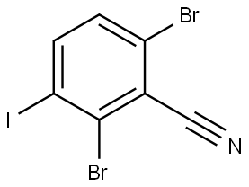 2,6-Dibromo-3-iodobenzonitrile Structure